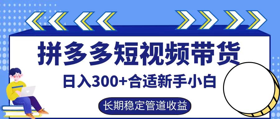 拼多多短视频带货日入300+实操落地流程 - 460g_com