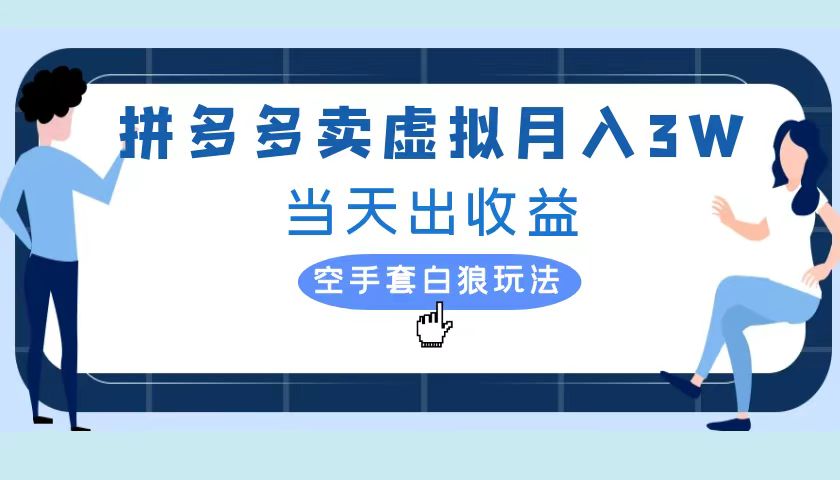 拼多多虚拟项目，单人月入3W+，实操落地项目 - 460g_com