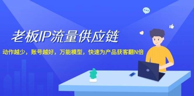 老板 IP流量 供应链，动作越少，账号越好，万能模型，快速为产品获客翻N倍 - 460g_com