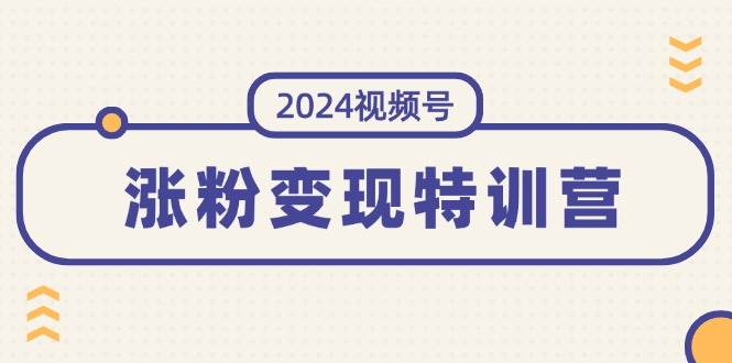 2024视频号-涨粉变现特训营：一站式打造稳定视频号涨粉变现模式（10节） - 三缺一