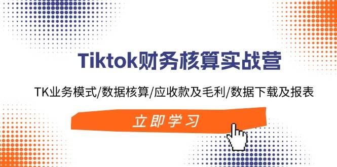 Tiktok财务核算实战营：TK业务模式/数据核算/应收款及毛利/数据下载及报表 - 460g_com