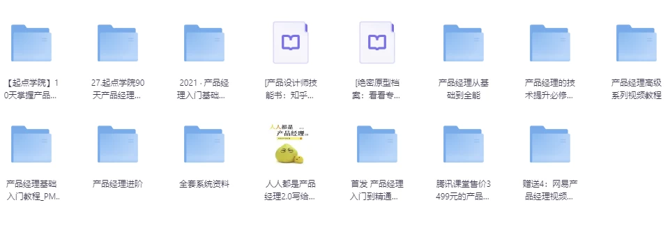 2024年最新产品经理资料超级大合集（课程+资料） - 三缺一