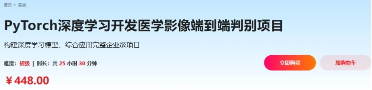 PyTorch 深度学习开发医学影像端到端判别项目 - 三缺一